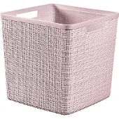 Curver Jute Opbergmand Cube - 17 liter - 270x280x280mm - Roze