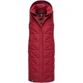 NAVAHOO Bodywarmer 'Brezelchen' wijnrood
