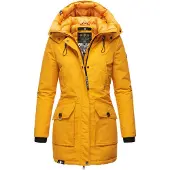 NAVAHOO Winterjas geel / zwart