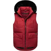 NAVAHOO Bodywarmer 'Zimthäschen XIV' donkerrood / zwart