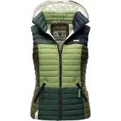 NAVAHOO Bodywarmer 'Shadaa' groen / gemengde kleuren