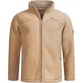 Arctic Seven Funktionele fleece-jas 'Zeroo' donkerbeige / rood / zwart