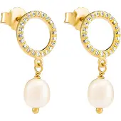 Orphelia 'Spa' Dames 925 Sterling Zilveren Oorbellen - Goud ZO-7575/G