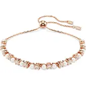 Swarovski Armband rose-goud / transparant