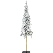 Kaemingk Alpine tree snowy PE H240 D60 cm groen/wit Everlands