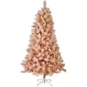 Everlands Paris fir snowy d106h180 cm roze kerst