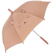 Trixie Paraplu Kinderen Mrs. Cat - Kinderparaplu met Katdesign - Regenparaplu voor School en Uitstapjes - Roze