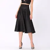 Smart & Joy Wijd uitlopende taffeta rok
