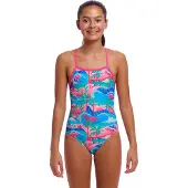 Funkita Strapped In Swimsuit Veelkleurig 14 Years Meisje