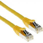 ACT FB7803 LSZH SFTP CAT6A Patchkabel Snagless Geel - 3 meter