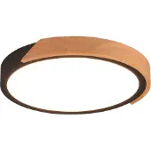 TRIO Zwarte led plafonnière Jano Ø 32cm