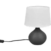 TRIO Tafellamp Martin 29cm aarde bruin met wit