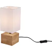 TRIO REALITY WOODY - Tafellamp - Natuurlijk - excl. 1x E14 3,5 W - Snoerschakelaar