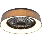 TRIO Led plafondventilator Farsund 47cm zwart