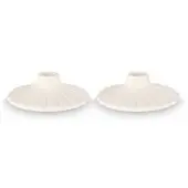 Vt wonen Kandelaar vtwonen Ceramic White 8 x 2,5 cm (Set van 2)