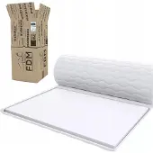 FDM Topper matras 120x200x5 cm, traagschuim, HR, anti-allergisch, afneembare hoes