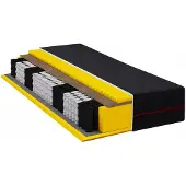 Materazzi Luxe matras 90x200 cm pocketvering met kokos en massagefunctie H3