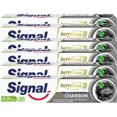 Signal Integral 8 Charcoal Tandpasta 6 × 75 ml