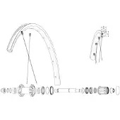 Mavic Rear Ksyrium Sl Rb Racefietsvelg
