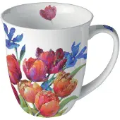 Ambiente -beker-mok-porselein-fine bone china-tulpen-tulips of joy-voorjaar
