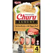 Ciao Kattensnack Churu Luxury Chicken & Wagyu Beef 4 X 14 Gr