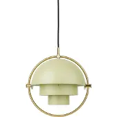 Gubi Multi-Lite plafondlamp small Brass-desert sage