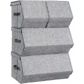 Songmics Opbergdozen 4 stuks stapelbaar