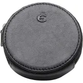 Esquire Leer portemonnee Logo Coin Wallet Black zwart