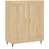 vidaXL Hoge kast 69,5x34x180 cm bewerkt hout sonoma eikenkleurig
