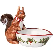 Villeroy & Boch Toy's Fantasy eekhoorn met schaal Ø25 cm Bruin-wit
