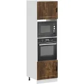 vidaXL Ovenkasten 2 st Porto bewerkt hout gerookt eikenkleurig
