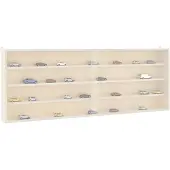 vidaXL Houten verzamelvitrine met deuren 100x8,5x37 cm