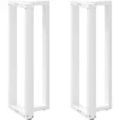 vidaXL Bartafelpoten 2 st T-vormig 40x35x(110-111) cm staal wit