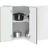 vidaXL Keuken hoekkast "Porto" bewerkt hout gerookt eikenkleurig