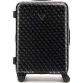GUESS trolley Jesco 22 In 8-Wheeler Exp. Coal Logo donkergrijs 64cm