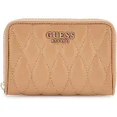 GUESS portemonnee Valla Zip Around Wallet Beige Lichtbruin
