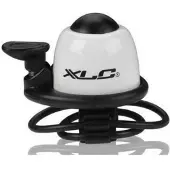 Xlc DD-M07 Mini Fietsbel - Elastiek Bevestiging - Wit - 22,3 tot 31,8 mm