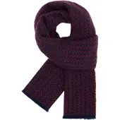Boggi Milano Sjaal navy / bourgogne