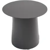 Qopps Koffietafel Okios - 45 cm - Antraciet - Rond -