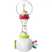 Sophie de Giraf Zachte Maracas Rammelaar - Babyspeelgoed - Kraamcadeau - Babyshower cadeau - In wit/rode geschenkdoos - Vanaf 3 maanden - 6x6x17 cm