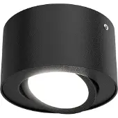 Briloner TUBE - Opbouwlamp - plafondlamp - LED 5 W - reflector kantelbaar - 470 Lumen - 3.000 Kelvin - zwart - Ø 9cm