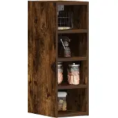 vidaXL Bovenkast Riga 20x29,5x60 cm bewerkt hout gerookt eikenkleurig