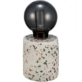 Pauleen Elegant Flare sfeerlamp beton Terrazzo, multicolor, Woon-/ Eetkamer, Beton, Modern