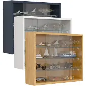 VCM Houten glazen opknoping vitrinekast Muur vitrinekast Collectible decoratieve verzamelaar vitrinekast Drivalo S