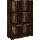 vidaXL Boekenkast/dressoir 66x30x98 cm bewerkt hout gerookt eikenkleur