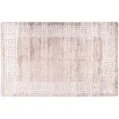vidaXL Hoofdbord met randen 93x16x118/128 cm stof lichtgrijs