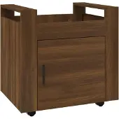 vidaXL Bureaukastje 60x45x60 cm bewerkt hout bruin eikenkleur