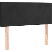 vidaXL Hoofdbord 80x5x78/88 cm fluweel zwart