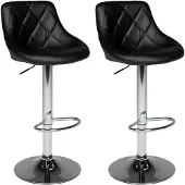Happy Garden Set van 2 zwarte barkrukken JASPER