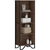 vidaXL Boekenkast 50x31x137,5 cm bewerkt hout bruin eikenkleur